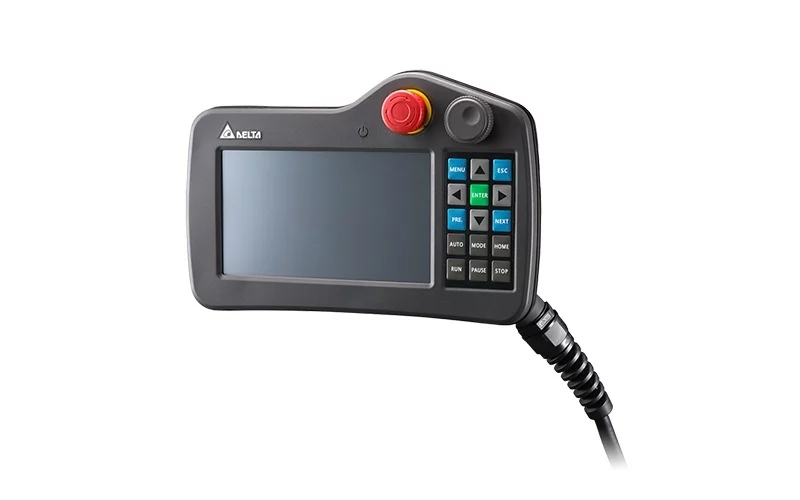 DOP-H07E425 Универс. выносной пульт упр. с сенсорной панелью, 7" TFT дисплей (800х480 пикс.), 65536 цв., LED подсветка, 128MB Flash, слот для SD карты, встр. Ethernet, USB, RTC, защита всего корпуса IP55, кнопка аварийного стопа, встр. кабель 5 м